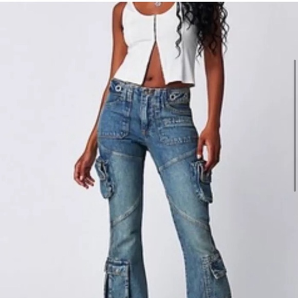 Free People | we the free | Call Me Crazy Cargo Jeans - Picture 3 of 5